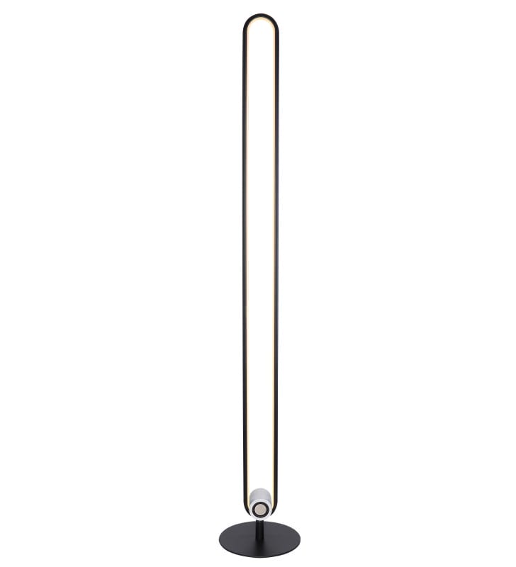 Nowoczesna lampa podłogowa z głośnikiem Toppole czarna bluetooth