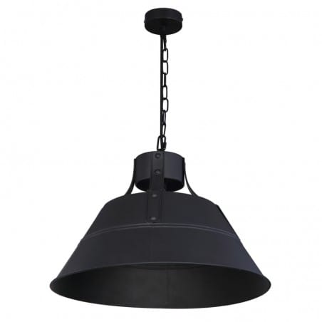 Lampa wisząca Gunther czarna metalowa w stylu vintage np. do kuchni jadalni