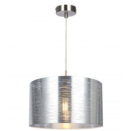 Lampa wisząca Murcia 38cm srebrny klosz z tworzywa