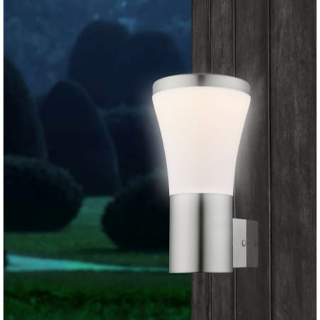 Stalowy kinkiet ogrodowy lampa zewnętrzna na ścianę Alido LED
