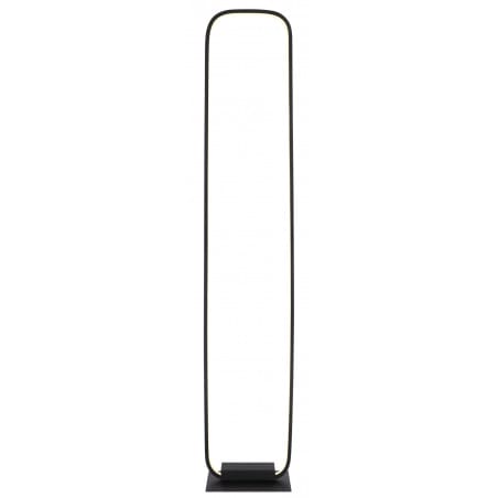 Nowoczesna prostokątna lampa stojąca do salonu Silla LED czarna włącznik podłogowy