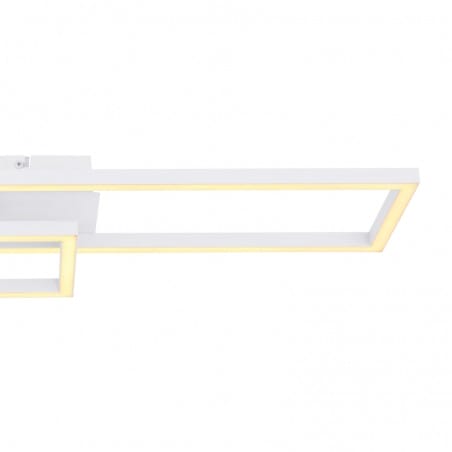 Plafon sufitowy do kuchni Tatjana LED biały 2 prostokątne ramki 3000K ciepła barwa światła