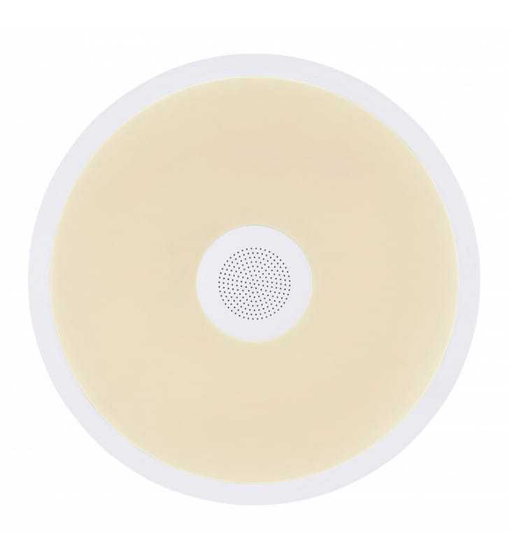 Plafon do łazienki Raffy LED biały 28cm wielofunkcyjny z pilotem Bluetooth głośnik ściemniacz RGB,