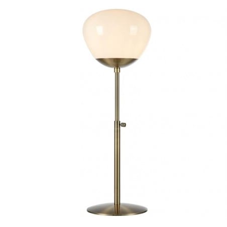 Regulowana lampa stołowa Rise patyna prosta forma projekt Monika Mulder Markslojd