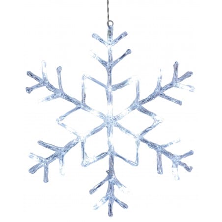 Zewnętrzna dekoracja bożonarodzeniowa podświetlana śnieżynka Antarctica IP44