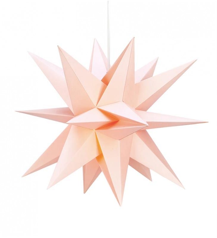 Różowa papierowa podświetlana gwiazda Skillinge 50cm dekoracja świąteczna całoroczna