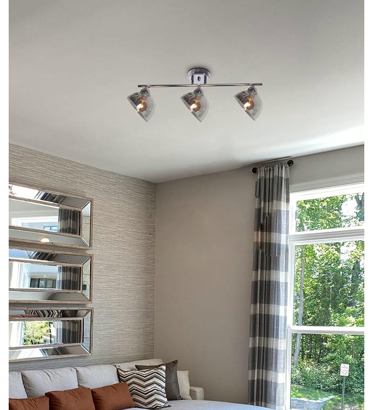 Potrójna listwa sufitowa Hornet styl nowoczesny do salonu sypialni na korytarz