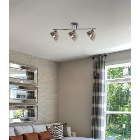 Potrójna listwa sufitowa Hornet styl nowoczesny do salonu sypialni na korytarz