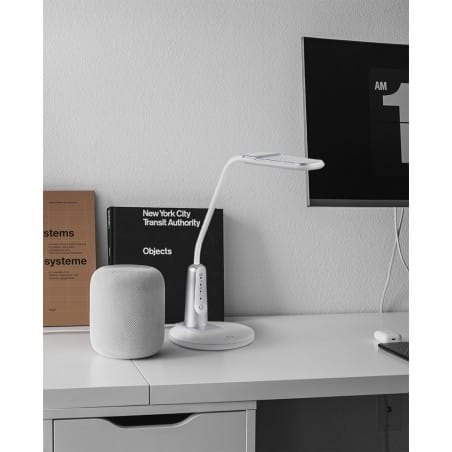 Lampka biurkowa Timo LED srebrna z włącznikiem dotykowym