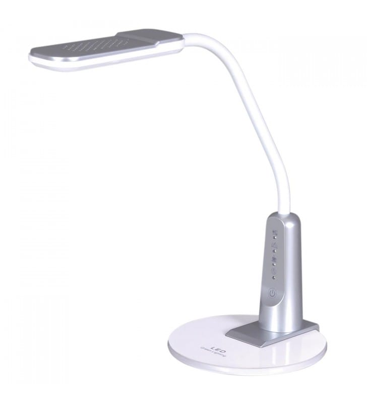 Lampka biurkowa Timo LED srebrna z włącznikiem dotykowym