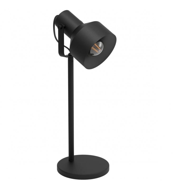 Lampa stołowa biurkowa Casibare czarna metalowa styl loft industrial