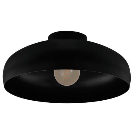 Czarna 40cm lampa na sufit Mogano nowoczesna metal do kuchni sypialni do przedpokoju do niskiego pokoju 1xE27 Eglo