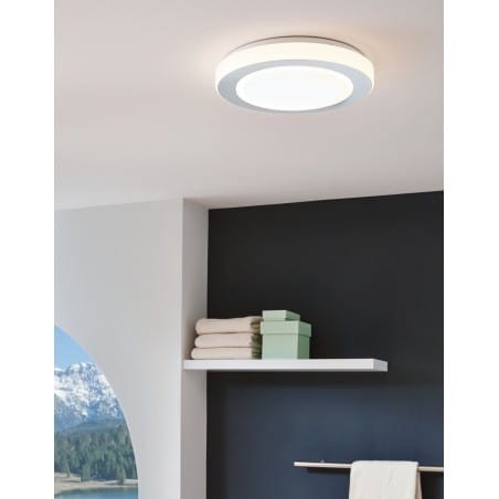 Plafon łazienkowy Carpi 30cm LED IP44 okrągły kolor aluminium