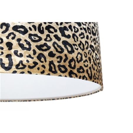Welurowa materiałowa lampa wisząca Safari wzór zwierzęcy gepard 1xE27