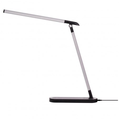 LEDowa lampka biurkowa Niko LED regulacja barwy światła czarno srebrna