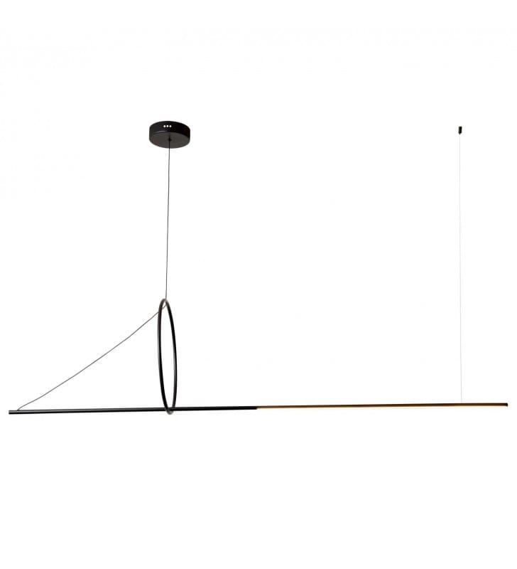 Pozioma lampa wisząca Mona LED 120cm nad stół do jadalni 4000K