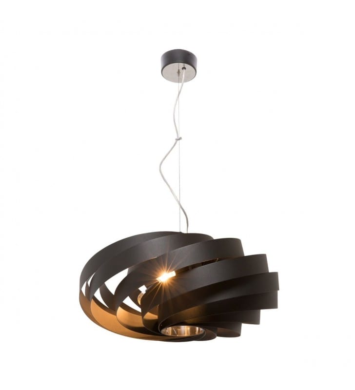 Lampa wisząca Vento czarna z metalu nad stół w jadalni 60cm 4xE27