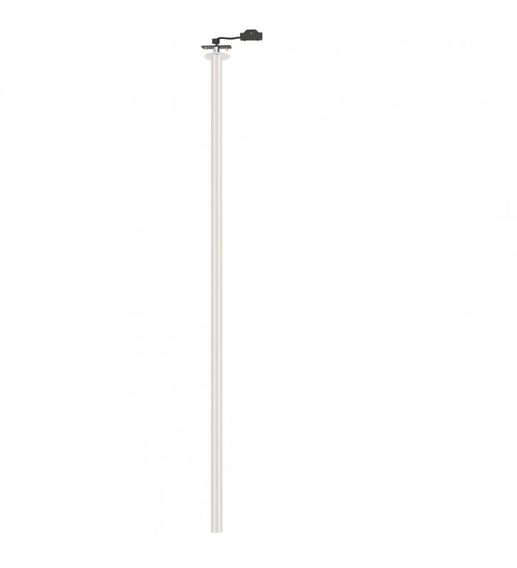 Wysoka biała podtynkowa lampa sufitowa Laser długi wąski klosz 110cm