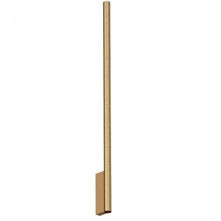 Złoty nowoczesny minimalistyczny metalowy kinkiet Laser wysoki wąski klosz 2xG9