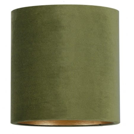 Zielono złoty abażur do lampy podłogowej z serii Petit walec 25cm