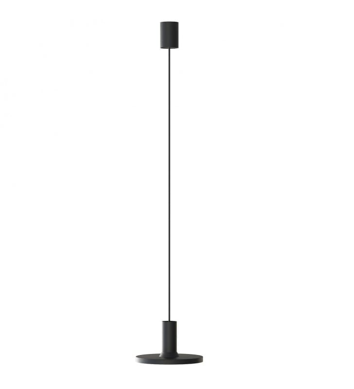 Lampa wisząca Hermanos pojedyncza z metalu czarna 1xGU10 Nowodvorski