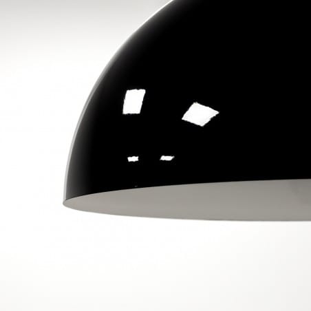 50cm lampa wisząca do jadalni Hemisphere Super czarna kopuła z białym wnętrzem 4xGX53